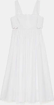 Kate Spade New York Scallop Open Back Midi Dress
