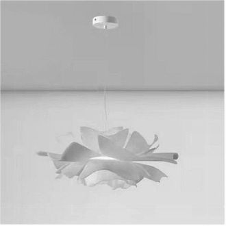 Trade Shop Lampadario a Sospensione a Forma Di Fiore Petali Bianco Luce Attacco E27 Ip20 71607 - - Trade Shop Traesio