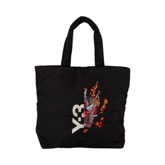 Yohji Yamamoto unisex, Tassen, Zwart, Maat: ONE Size Nylon