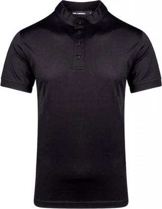 Karl Lagerfeld Logo Polo Shirt - Heren - Polos - Zwart - XL - Katoen - Tops