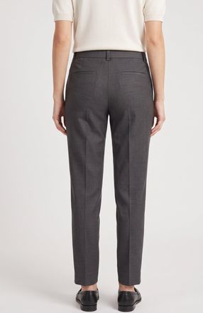 Brunello Cucinelli Linen Blend Trousers - Charcoal