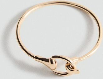 Mango Bracciale sottile rigido oro - Donna - Taglia unica - MANGO