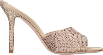 Gedebe Sandalen - Dames - Muiltjes - Beige - 35 EU - Satijn - Schoenen
