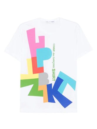 Comme Des Garçons graphic-print T-shirt - men - Cotton - S - White