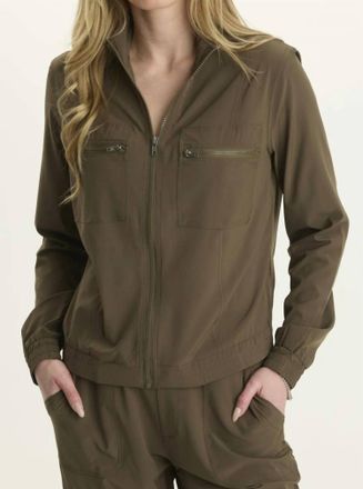 Xcvi Active Quinn Bomber Jacket In Clove