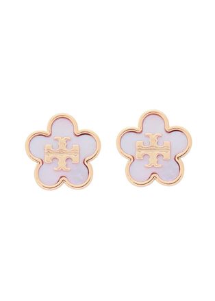 Tory Burch Forget Me Not 18kt Gold-plated Stud Earrings - One Size