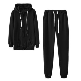 Generic Women Track Suits 2 Piece Set Long Sleeve Zip Up Hoodie and Joggers Pants Sportswear with Pocket Gym Clothes Casual Tracksuit Womens Full Set Streetwe