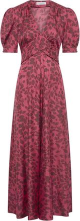 Gabriela Hearst Abito midi Larkin a fiori - Rosa