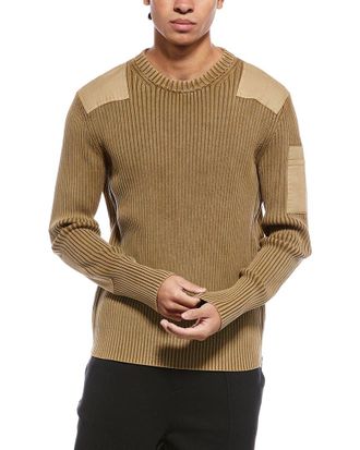 Helmut Lang Rib Military Crewneck Sweater