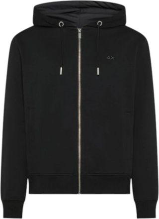 Sun 68 Sweatshirt met rits - Heren - Vesten met rits - Zwart - M - Katoen - Hoodies & sweatvesten
