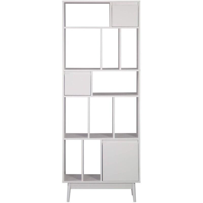 Büroregal Mit 10 Ablagen, Weiß, 169 X 60 X 24 Cm – Stylisches Ordnungsregal Für Schlafzimmer, Wohnzimmer & Büro