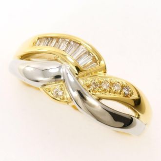 C&A Yellow Gold Yellow Gold (18K) Platinum 850 Band Ring (Pre-Owned)