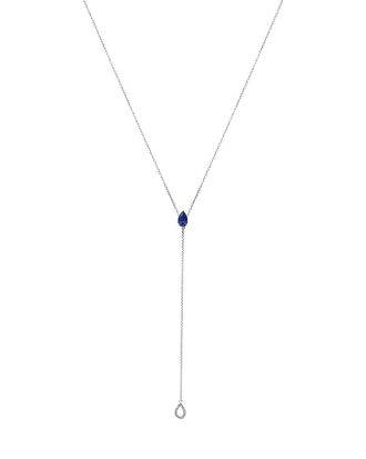 House of Brilliance Haus Of Brilliance Silver Diamond & Y-S Necklace