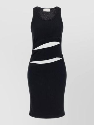 Coperni organic cotton spiral knee-length dress