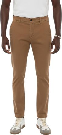 Department Five Brown Slim Solid Trousers