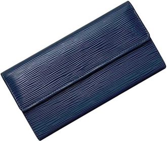 Louis Vuitton Blue Myrtille Epi Leather Long Wallet (Bi-Fold) (Pre-Owned)