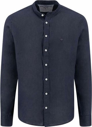 Fynch-Hatton Casual Shirt - Heren - Overhemden - Blauw - Maat: XL Linnen