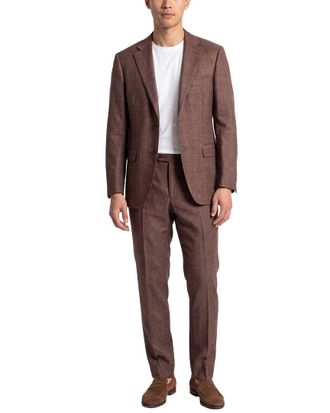Canali 2pc Wool, Silk, & Linen-Blend Suit