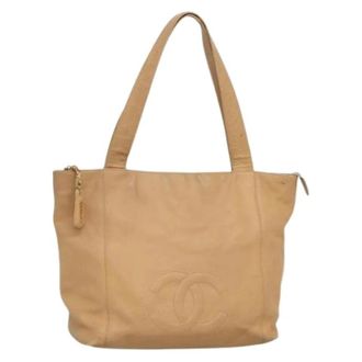 Chanel Pre-owned Cuero bolsos-chanel - Pre-owned - Mujer - Beige - ONE SIZE