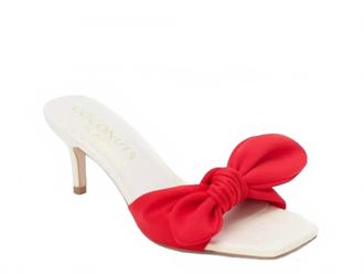 Matisse Footwear Womens Uptown Bow Heeled Sandals In Red