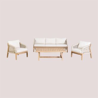 Sklum Conjunto De Sal&oacute;n Con Sof&aacute; De 3 Plazas Dubai Sklum