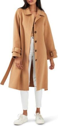 Belle & Bloom Shore to Shore Belted Wool Coat in Camel at Nordstrom Rack, Size Medium