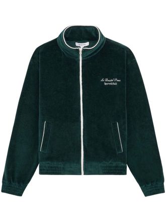 Sporty & Rich Fluwelen trainingsjack - Groen