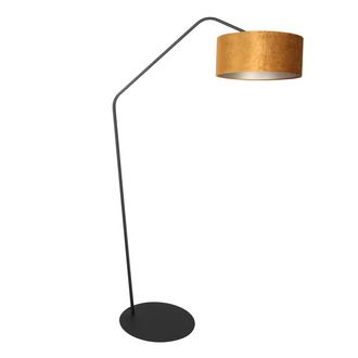 Anne Lighting L&aacute;mpara De Pie - Zigzag - Dorado Negro - Metal - - Anne Lighting