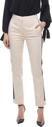 Stella McCartney Off White Slim Flat Front Pants