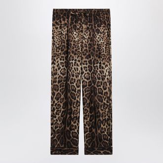 Dolce & Gabbana Leopard-print silk mikado pyjama trousers
