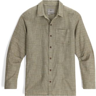 Royal Robbins Mens Hempline Spaced Long-Sleeve Shirt Green XXL
