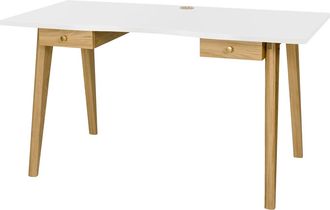 MR.WOOD Schreibtisch Nice White 140 x 70 cm