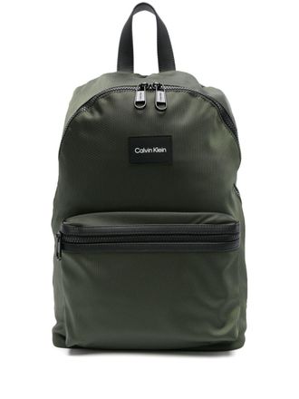 Calvin Klein Laptoptas met logopatch - Groen