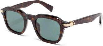 Cartier Ct 0536S 002 Zonnebrillen - Heren - Zonnebrillen - Bruin - 49 MM - Accessoires
