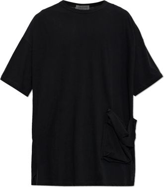 Yohji Yamamoto Oversized T-shirt - Heren - T-shirts - Zwart - L - Katoen - Tops