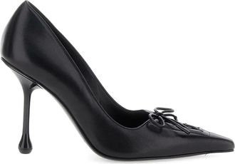 Jimmy Choo London 95 mm Scarlet pumps met veters - Zwart