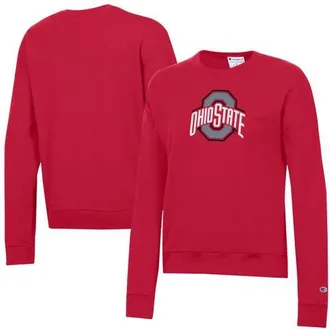 Champion Womens Champion Scarlet Ohio State Buckeyes Powerblend Sweatshirt at Nordstrom, Size Xx-Large