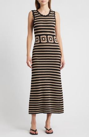 Rails Coco Crochet Midi Dress in Milos Crochet at Nordstrom Rack, Size Medium