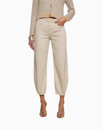 L'agence Krista Tapered Jean In Biscuit