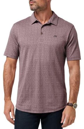 Travis Mathew Cabana Floral Jacquard Polo in Moonscape at Nordstrom, Size Small