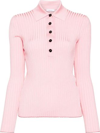 Ferragamo Polo a coste - Rosa
