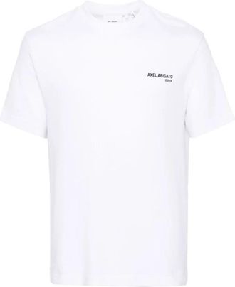 Axel Arigato Witte T-shirt met Logo Print - Heren - T-shirts - Wit - XL - Katoen - Tops