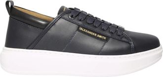 Alexander Smith Blauwe Wembley Sneakers - Heren - Sneakers - Blauw - 44 EU - Schoenen
