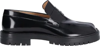 Maison Margiela Black Calf Leather Tabi County Loafers