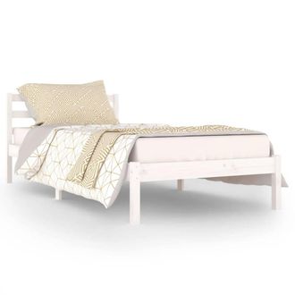 Berkfield Home Day Bed Solid Wood Pine 90x200 cm White