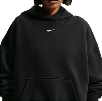 Nike (WMNS) Nike Studio Fleece Medium Weight Hoodie Total Black Sail IM8502-001