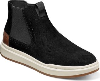 Stacy Adams Cooper Plain Toe Chelsea Boot in Black Suede at Nordstrom Rack, Size 11