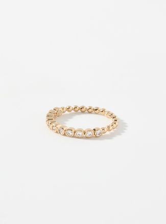 Simons Womens Rhinestone row ring