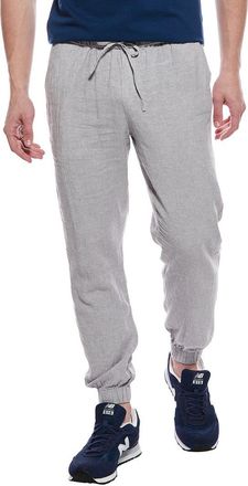 Elie Tahari Drawstring Linen-Blend Jogger Pant