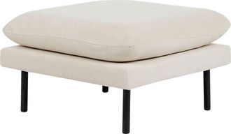 Beliani Ottoman VINTERBRO Fabric Light Beige